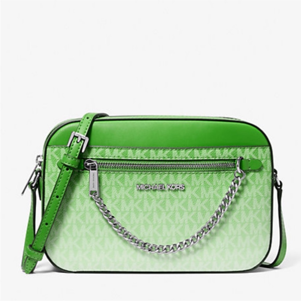 Michael Kors Jet Set Large Ombré Signature Logo Crossbody Body
Jungle Green
NWT - Picture 4 of 16